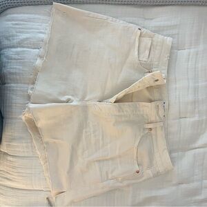 PAIGE distressed denim shorts